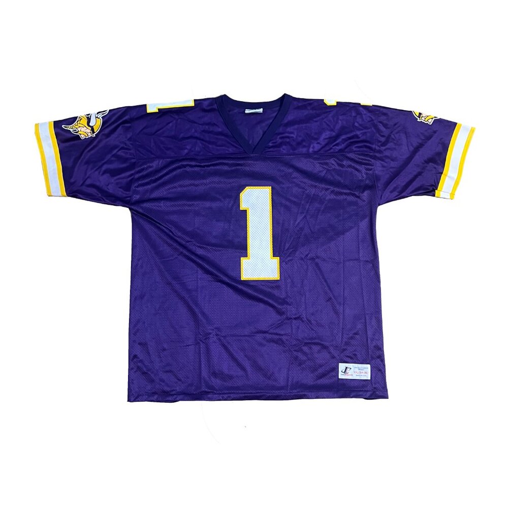 Vintage Logo Athletic Warren Moon Minnesota Vikings NFL Jersey #1 Size XXL